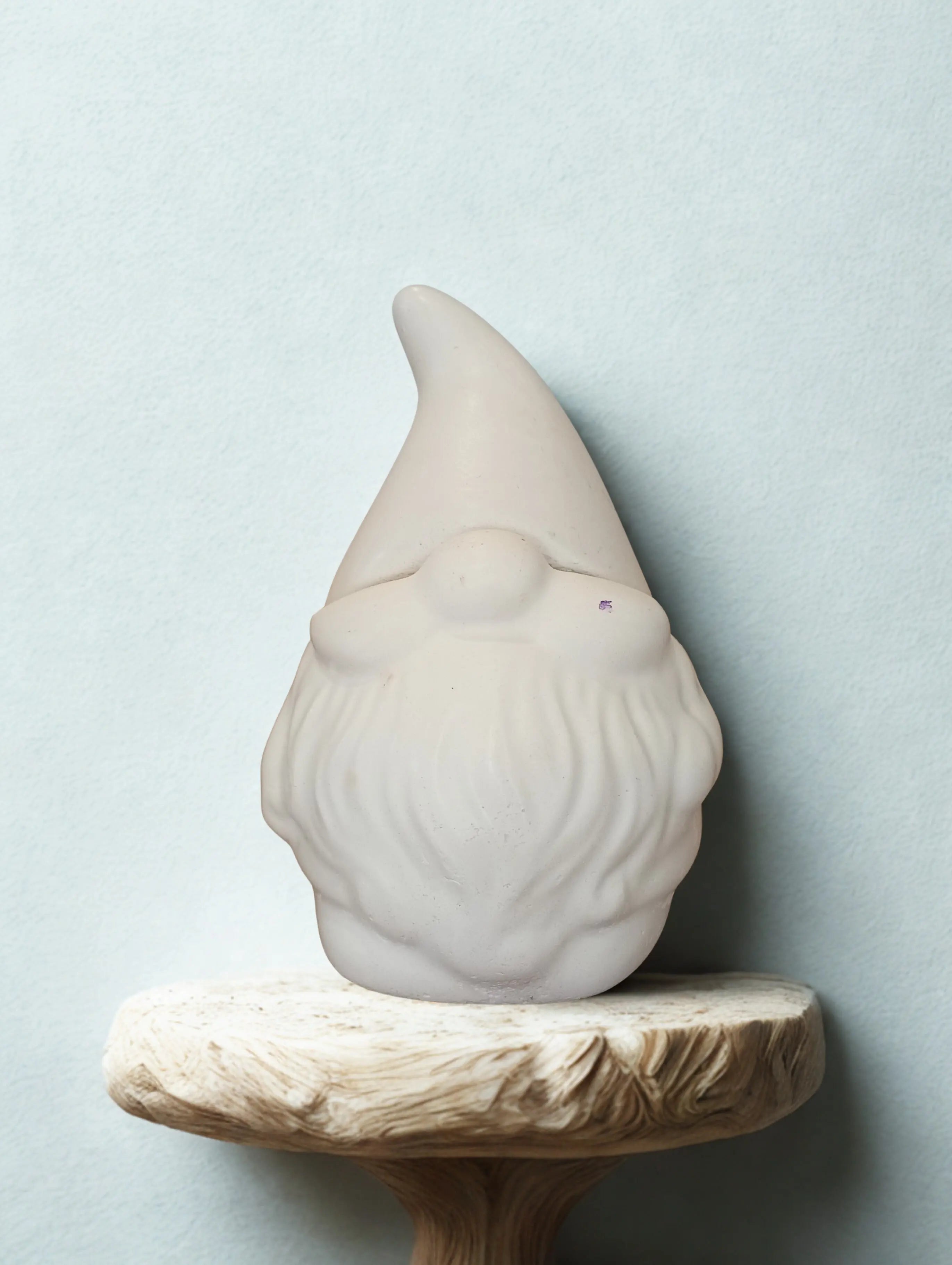 Bougie en plâtre Père Noël – Coulée à la main FC3M Home