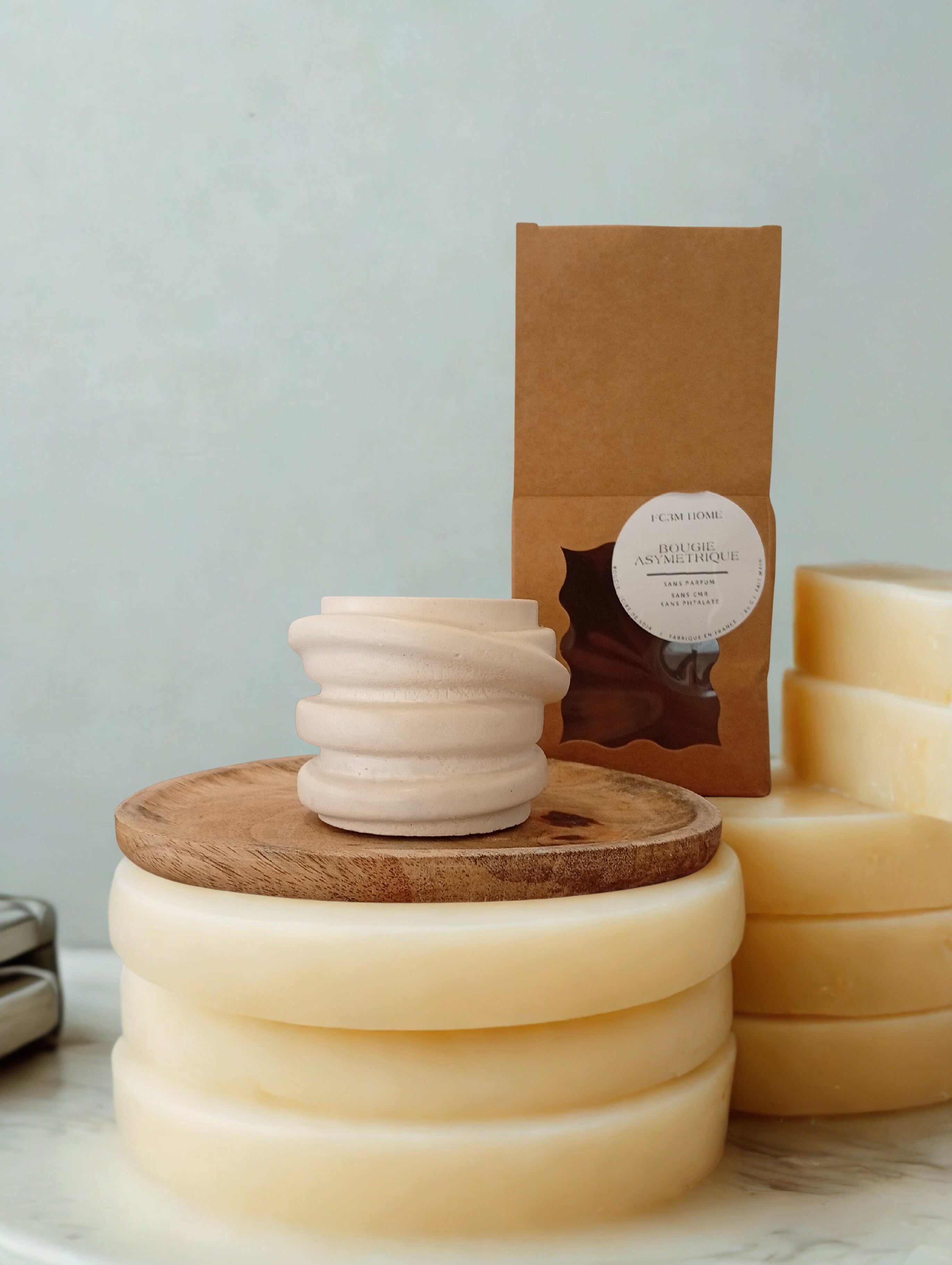 Bougie d’ambiance « Asymétrique » – 60 g FC3M Home