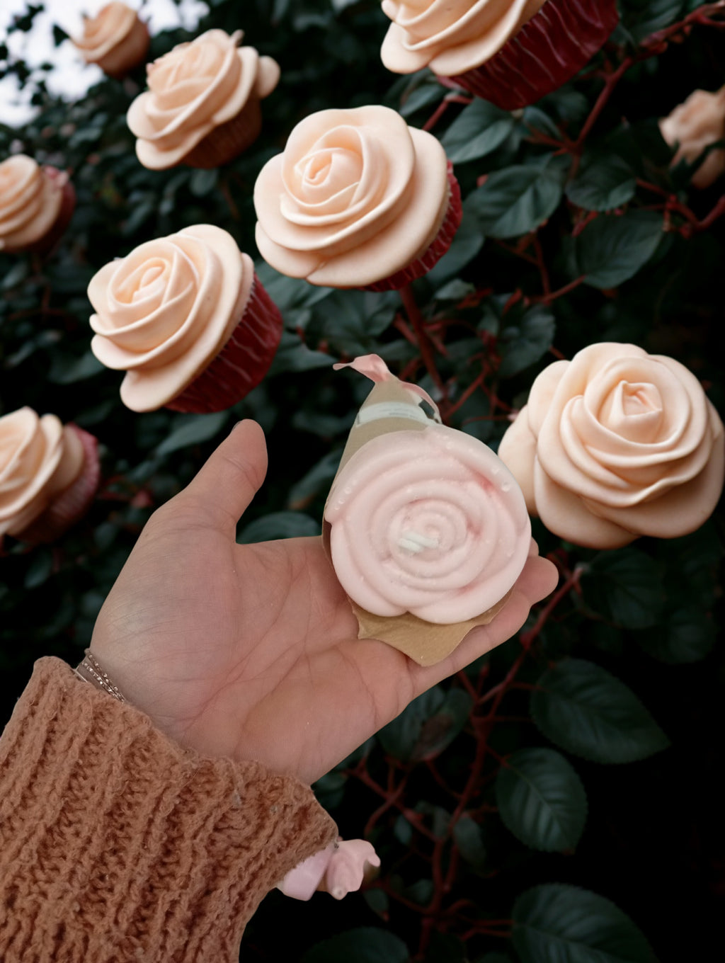 Bougie rose parfumée sur pique – 60 g FC3M Home