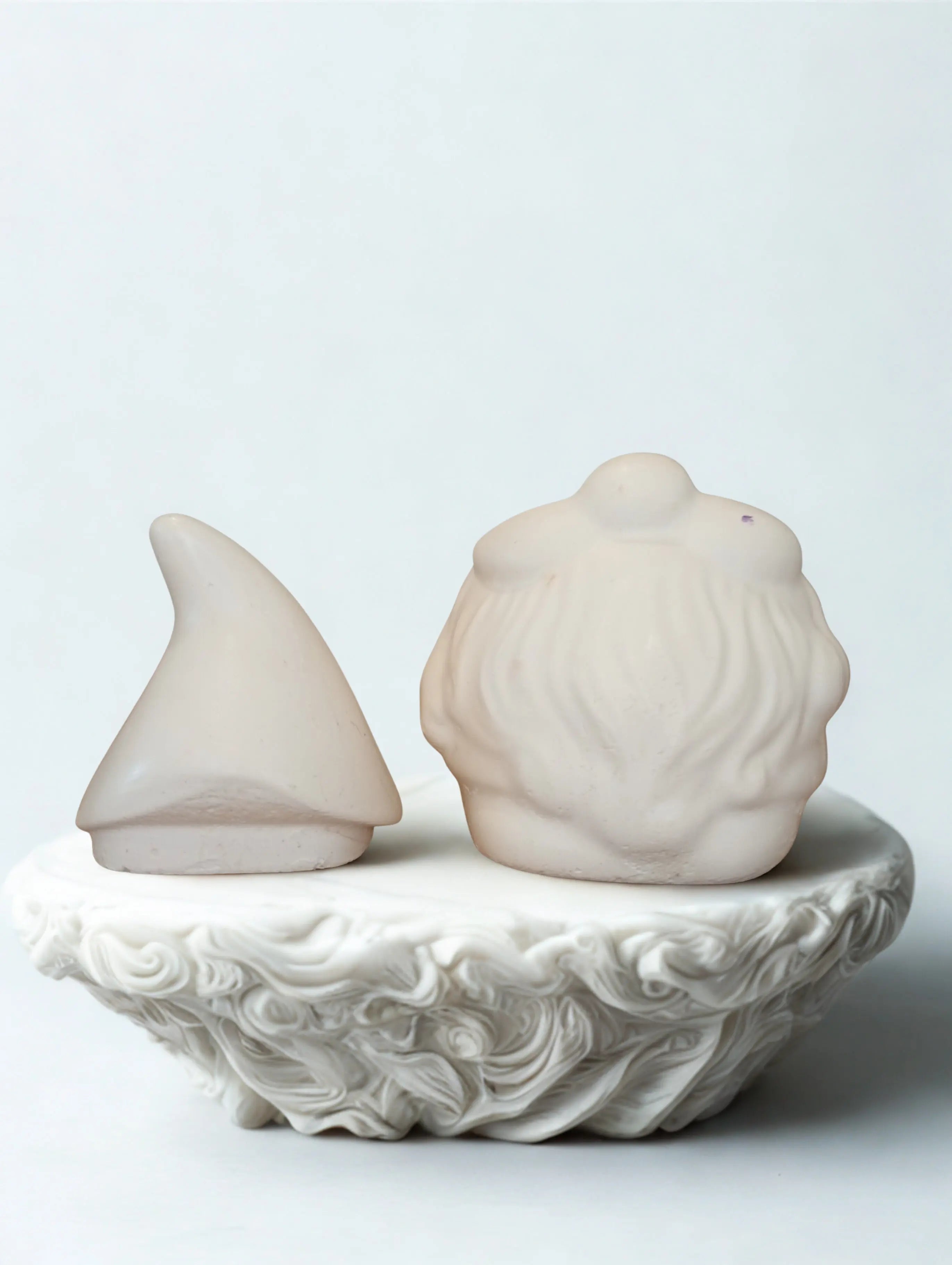 Bougie en plâtre Père Noël – Coulée à la main FC3M Home