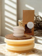 Bougie Asymétrique en Plâtre – Cire de Soja & Mèche Bois – FC3M home FC3M Home