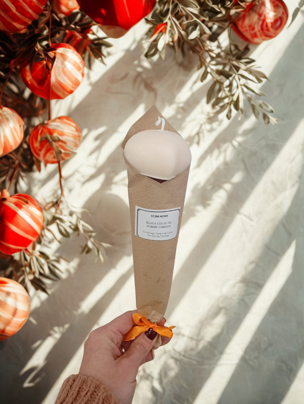 Bougie cœur parfumée sur pique – 70 g FC3M Home