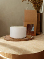 Bougie Ying et Yang en Plâtre – Cire de Soja & Mèche Bois – FC3M home FC3M Home