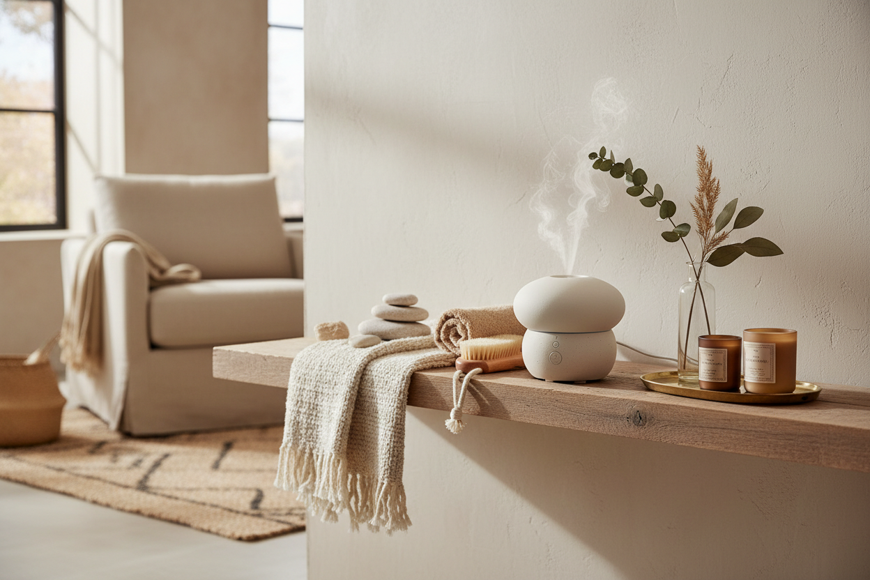 le produit sur une étagère